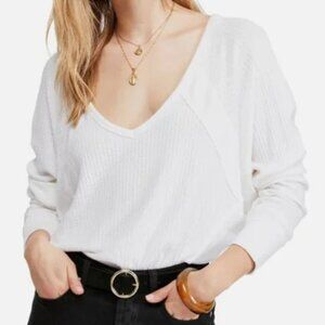 We The Free Oversized Waffle Knit Pullover | Size Small